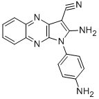 CAS 登录号：301358-46-3， 2-氨基-1-(4-氨基苯基)-1H-吡咯并(2,3-b)喹喔啉-3-甲腈