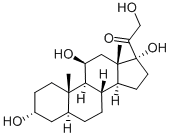 CAS#: 302-91-0, 2-Hydroxy-1-[(3R,5S,8S,9S,10S,11S,13S,14S,17R)-3,11,17-Trihydroxy-10,13-Dimethyl-1,2,3,4,5,6,7,8,9,11,12,14,15,16-Tetradecahydrocyclopenta[a]Phenanthren-17-Yl]Ethanone