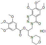 CAS#: 30271-90-0, [1-Morpholin-4-Yl-3-(6,7,8-Trimethoxy-4-Oxo-1,2,3-Benzotriazin-3-Yl)Propan-2-Yl] 3,4,5-Trimethoxybenzoate Hydrochloride