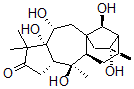 CAS 登录号：30272-18-5， (6-beta,14R)-5,6,10,14,16-五羟基-木藜芦素-3-酮