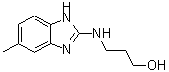 CAS 登录号：302812-86-8， 3-[(5-甲基-1H-苯并咪唑-2-基)氨基]-1-丙醇