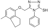 CAS#: 302901-16-2, 5-[[(7-Methyl-2,3-Dihydro-1H-Inden-4-Yl)Oxy]Methyl]-4-Phenyl-4H-1,2,4-Triazole-3-Thiol