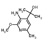 CAS 登录号：302933-95-5， 2-(3-氨基-2-甲氧基-6-甲基-4-吡啶基)丙-2-醇