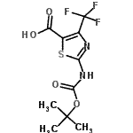 CAS 登录号：302963-97-9， 2-(叔-丁氧羰基氨基)-4-(三氟甲基)噻唑-5-羧酸
