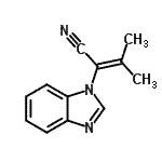 CAS 登录号：303016-19-5， 2-(1H-苯并咪唑-1-基)-3-甲基-2-丁烯腈