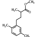 CAS 登录号：30316-15-5， 甲基4-(2,5-二甲基苯基)-2-甲基丁酸酯