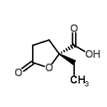 CAS 登录号：303183-89-3， (2R)-2-乙基-5-氧代四氢-2-呋喃羧酸