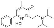 CAS#: 30321-79-0, 2-[2-(Di(Propan-2-Yl)Amino)Ethyl]-4-Methyl-6-Phenylpyridazin-3-One Hydrochloride