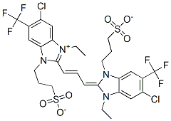 CAS#: 30377-70-9, 3-[(2E)-5-Chloro-2-[(E)-3-[6-Chloro-1-Ethyl-3-(3-Sulfopropyl)-5-(Trifluoromethyl)Benzimidazol-3-Ium-2-Yl]Prop-2-Enylidene]-3-Ethyl-6-(Trifluoromethyl)Benzimidazol-1-Yl]Propane-1-Sulfonate