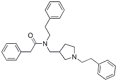 CAS#: 30380-61-1, 2-Phenyl-N-(2-Phenylethyl)-N-[[1-(2-Phenylethyl)Pyrrolidin-3-Yl]Methyl]Acetamide