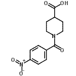 CAS 登录号：303994-58-3， 1-(4-硝基苯甲酰)-4-哌啶羧酸