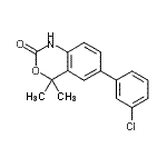 CAS#: 304853-28-9, 6-(3-Chlorophenyl)-4,4-Dimethyl-1,4-Dihydro-2H-3,1-Benzoxazin-2-One