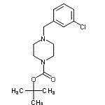 CAS#: 305860-09-7, 2-Methyl-2-Propanyl 4-(3-Chlorobenzyl)-1-Piperazinecarboxylate