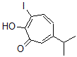 CAS 登录号:30595-86-9, 2-羟基-3-碘-6-丙-2-基环庚并-2,4,6-三烯-1-酮
