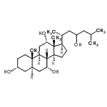 CAS#: 30673-09-7, (3alpha,5alpha,7alpha,8xi,12alpha)-Cholestane-3,7,12,23-Tetrol