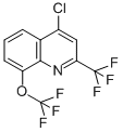 CAS 登录号：306935-27-3， 4-氯-8-(三氟甲氧基)-2-(三氟甲基)喹啉