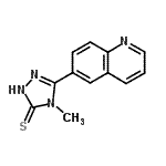 CAS#: 306935-38-6, 4-Methyl-5-(6-Quinolinyl)-2,4-Dihydro-3H-1,2,4-Triazole-3-Thione