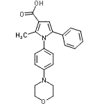 CAS#: 306936-22-1, 2-Methyl-1-[4-(4-Morpholinyl)Phenyl]-5-Phenyl-1H-Pyrrole-3-Carboxylic Acid