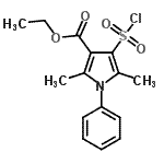 CAS#: 306936-28-7, Ethyl 4-(Chlorosulfonyl)-2,5-Dimethyl-1-Phenyl-1H-Pyrrole-3-Carboxylate