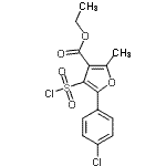 CAS#: 306936-30-1, Ethyl 5-(4-Chlorophenyl)-4-(Chlorosulfonyl)-2-Methyl-3-Furoate
