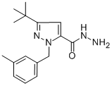 CAS 登录号：306937-06-4， 3-(叔丁基)-1-(3-甲基苄基)-1H-吡唑-5-甲酰肼