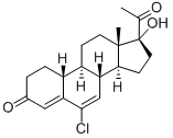 CAS#: 30781-27-2, (17R)-17-Acetyl-6-Chloro-17-Hydroxy-13-Methyl-1,2,8,9,10,11,12,14,15,16-Decahydrocyclopenta[a]Phenanthren-3-One