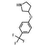 CAS 登录号：308386-24-5， 3-[4-(三氟甲基)苯氧基]吡咯烷