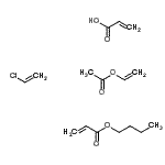 CAS#: 30938-41-1, 2-Propenoic acid polymer with butyl 2-propenoate, chloroethene and ethenyl acetate