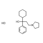 CAS 登录号：30953-82-3， 1-环己基-1-苯基-3-(1-吡咯烷基)-1-丙醇盐酸盐(1:1)