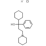 CAS#: 30953-86-7, 1-Cyclohexyl-1-Phenyl-3-(1-Piperidinyl)-1-Propanol Hydrochloride (1:1)