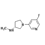 CAS 登录号：309960-10-9， (3R)-1-(5-氟-3-吡啶基)-N-甲基-3-吡咯烷胺