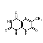 CAS#: 31053-46-0, 6-Methyl-2,4,7(1H,3H,8H)-Pteridinetrione