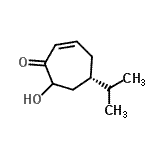 CAS 登录号：310905-94-3， (5S)-7-羟基-5-异丙基-2-环庚烯-1-酮