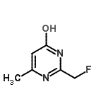 CAS#: 3110-41-6, 2-(Fluoromethyl)-6-Methyl-4-Pyrimidinol