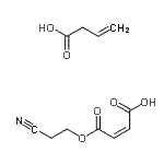 CAS 登录号：31114-55-3， (2Z)-4-(2-氰基乙氧基)-4-氧代-2-丁烯酸-3-丁烯酸(1:1)