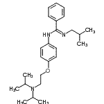 CAS#: 31118-48-6, N'-{4-[2-(Diisopropylamino)Ethoxy]Phenyl}-N-Isobutylbenzenecarboximidamide