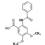 CAS 登录号：31164-95-1， 2-(苯甲酰基氨基)-4,5-二甲氧基苯甲酸