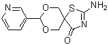 CAS#: 312608-26-7, 2-Amino-8-Pyridin-3-Yl-7,9-Dioxa-1-Thia-3-Azaspiro[4.5]Dec-2-En-4-One