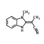 CAS 登录号：313231-26-4， (2E)-2-(1-甲基-1,3-二氢-2H-苯并咪唑-2-亚基)丙腈