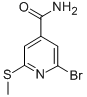 CAS#: 313269-86-2, 2-Bromo-6-(Methylthio)-4-Pyridinecarboxamide