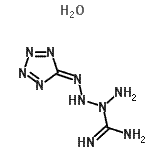 CAS 登录号：31330-63-9， 4-(5H-四唑-5-亚基)-2-四氮烯甲脒水合物(1:1)