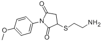 CAS 登录号：313379-18-9， 3-(2-氨基-乙基巯基)-1-(4-甲氧基-苯基)-吡咯烷-2,5-二酮