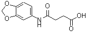 CAS 登录号：313393-56-5， 4-(1,3-苯并二氧戊环-5-基氨基)-4-氧代丁酸