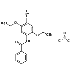 CAS 登录号：3142-46-9， 4-(苯甲酰基氨基)-2,5-二乙氧基偶氮苯三氯锌酸盐(1-)
