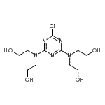 CAS#: 31482-07-2, 2,2',2'',2'''-[(6-Chloro-1,3,5-Triazine-2,4-Diyl)Dinitrilo]Tetraethanol