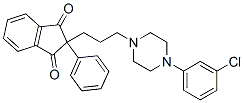CAS#: 31518-94-2, 2-[3-[4-(3-Chlorophenyl)Piperazin-1-Yl]Propyl]-2-Phenylindene-1,3-Dione