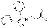 CAS 登录号：315248-18-1， 3-(4,5-二苯基-1H-咪唑-1-基)丙酸