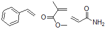 CAS#: 31551-02-7, 2-methyl-2-Propenoic acid methyl ester, polymer with ethenylbenzene and 2-propenamide