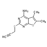 CAS#: 315695-36-4, 5,6-Dimethyl-2-(2-Propyn-1-Ylsulfanyl)Thieno[2,3-d]Pyrimidin-4-Amine