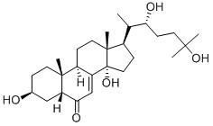 CAS#: 31575-91-4, (3S,5R,9R,10R,13R,17R)-17-[(2S,3R)-3,6-Dihydroxy-6-Methylheptan-2-Yl]-3,14-Dihydroxy-10,13-Dimethyl-2,3,4,5,9,11,12,15,16,17-Decahydro-1H-Cyclopenta[a]Phenanthren-6-One